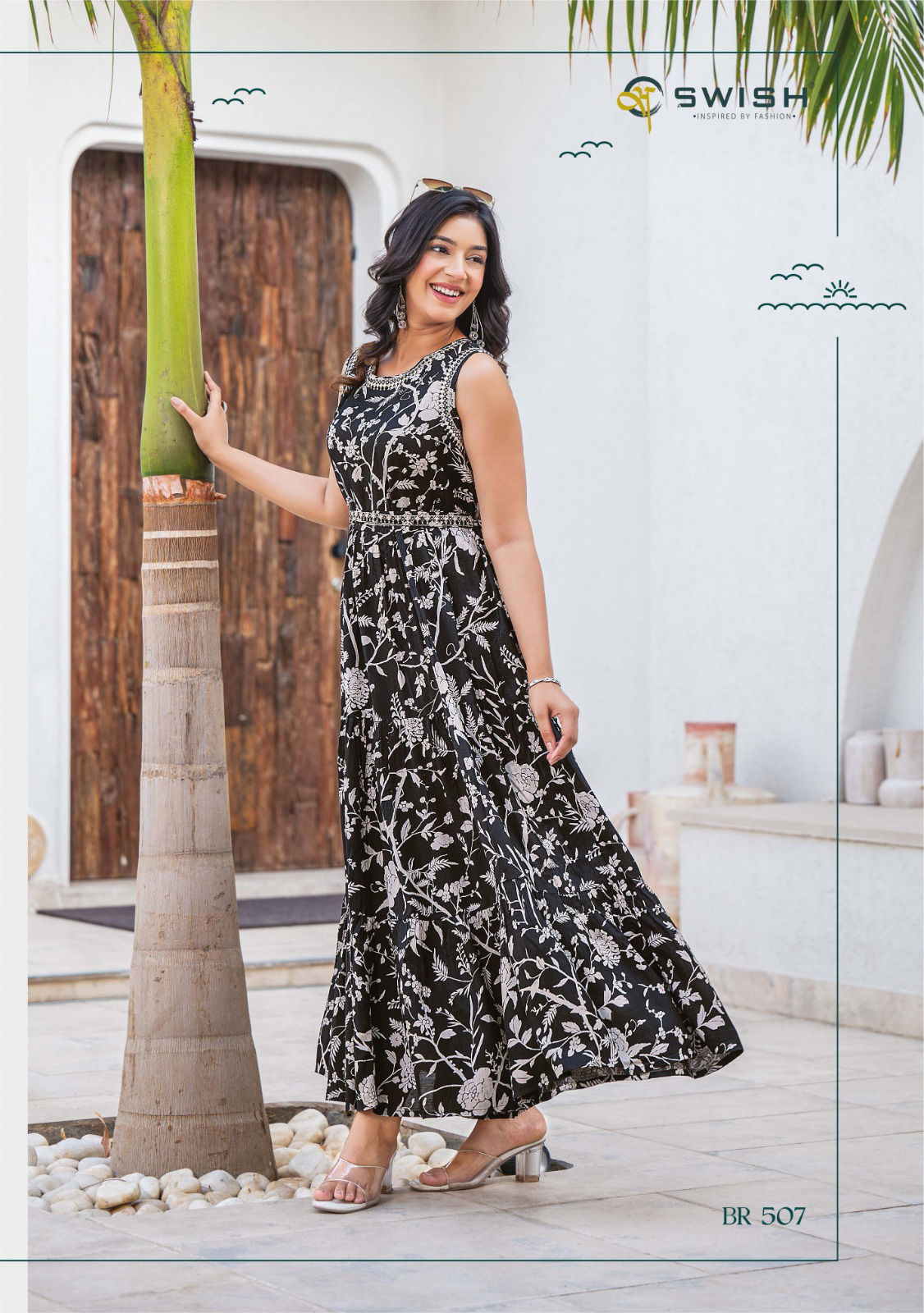 Swish Be Rich Vol 5 Wholesale Long Anarkali Party Wear Kurtis Orders In India
